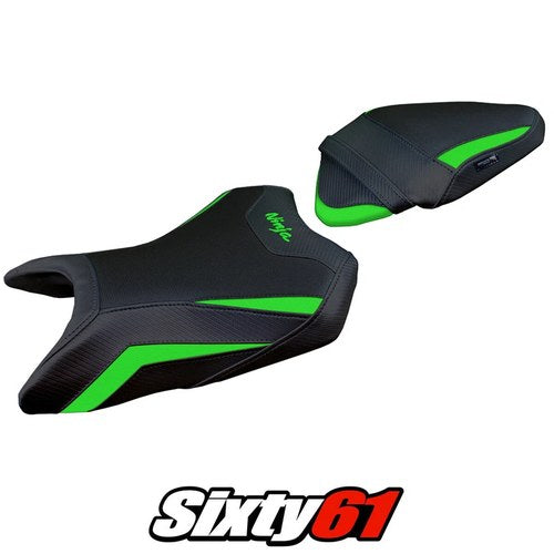 Kawasaki Ninja 500 2024 2025 2026 Seat Cover Tappezzeria Green Black