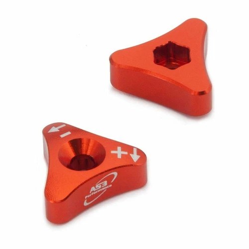 AS3 Fork Adjusters Orange for KTM 125-450 SX Sxf 06-19 125-530 Exc-F 07-19