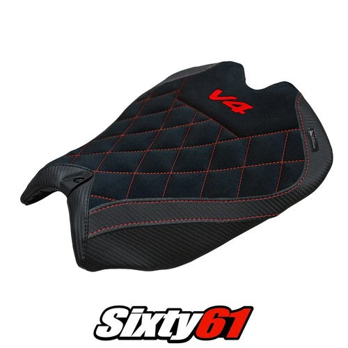 Ducati Panigale V4 2025 2026 Seat Cover Tappezzeria Suede Special Edition Black