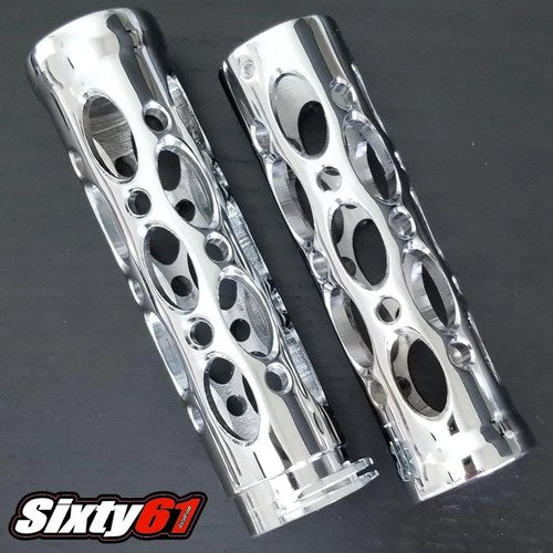 Suzuki Boulevard M50 M90 M109R Hand Grips 2005-2026 Chrome Billet Aluminum 1 in.