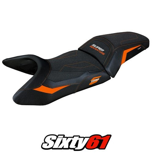 KTM 1390 Super Adventure S 2025 Seat Cover Tappezzeria Ultragrip Orange Black