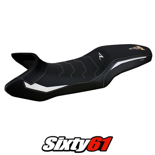 KTM 1390 Super Adventure R 2025 Seat Cover Tappezzeria Comfort White Black