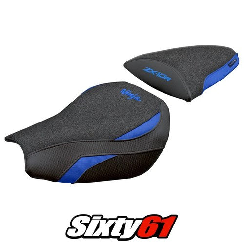 Kawasaki Ninja ZX 10 R 2006-2007 Seat Cover Tappezzeria Ultragrip Blue Black