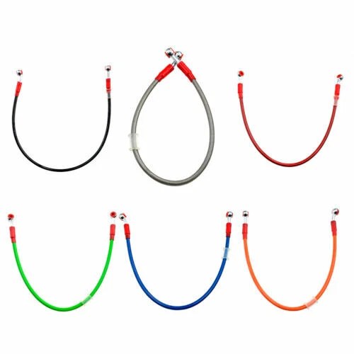 50-120cm Motorcycle ATV Pit Bike Braided Steel Brake Clutch Oil Hoses Line Pipe