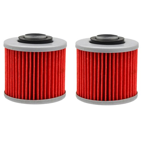 2X Oil Filters For Yamaha YFM700R Raptor XVS650 XVS1100 V-STAR XV250 Virago