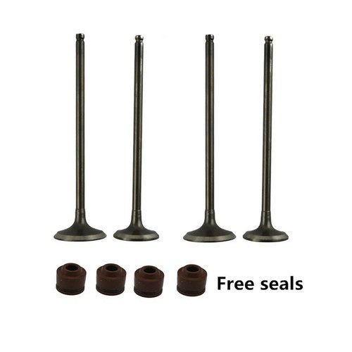 2 Pairs Intake & Exhaust Valves Kit For Kawasaki KL250 Super Sherpa 1997-2010