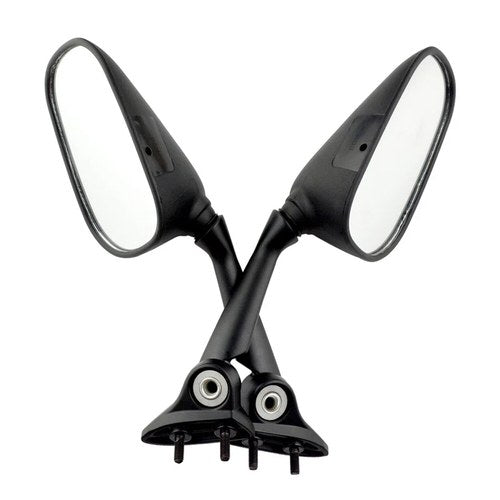 1 Pair Black Rearview Side Mirror For Yamaha Yzf R1 2009-2014 Yzf R6 2008-2015