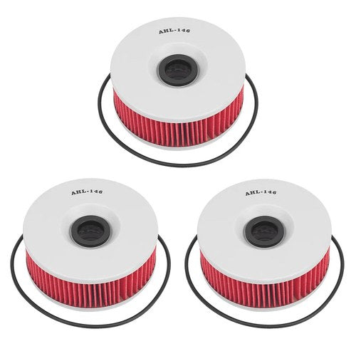 3X Oil Filters For Yamaha VMX1200 V-Max 1200 XVZ1200 XS1100 XS850 XS1100 XS750