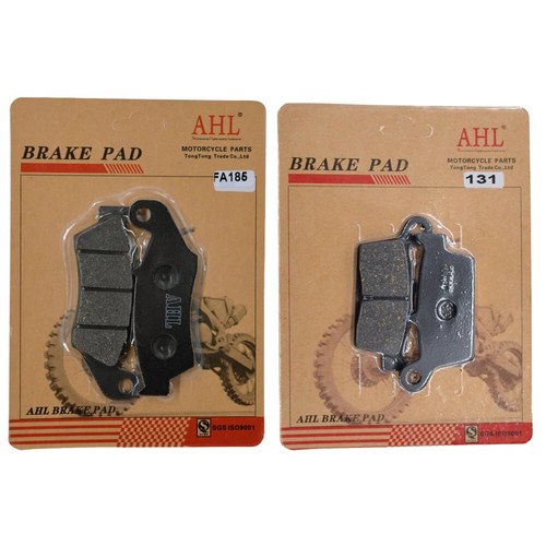 Front Rear Brake Pads for Suzuki DRZ400S 00-23 DRZ400SM 05-23 Honda XR650L 93-23