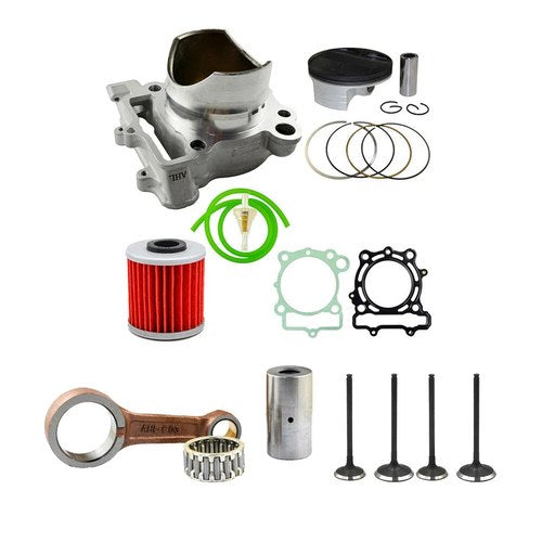 For 09-16 Kawasaki KX250F KXF250 Cylinder Piston Gasket Connecting Rod Valve Kit