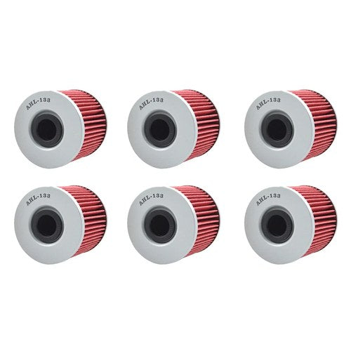 6X Oil Filters for Suzuki GSX250 GSX400 GSX750 GS450 GS500 GS550 GS650 GS1000