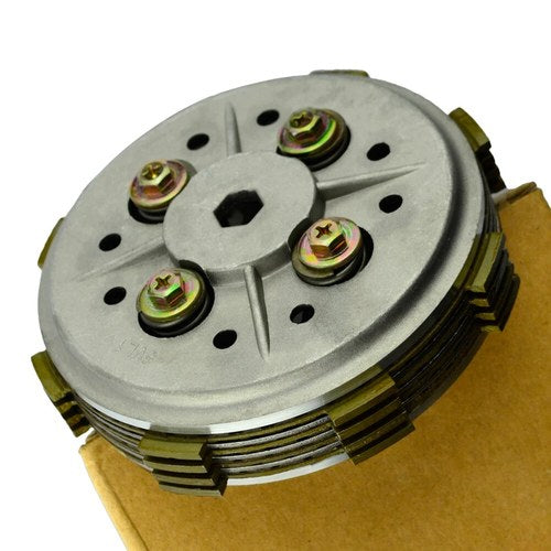 Clutch Drum Assy & 4pcs Friction Plates Kit For Yamaha YBR125 2002-2013