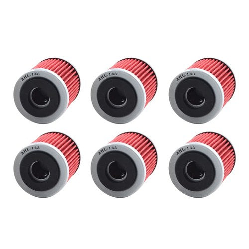6X Oil Filters For Yamaha TW200 Trailway XT225 TTR225 TTR230 YFM250 Bear Tracker