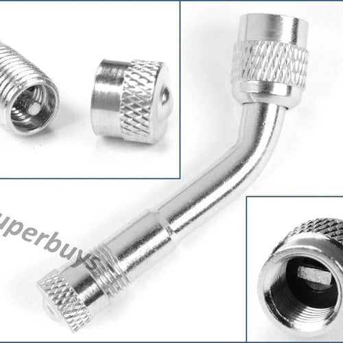 1pc 135 Degree Schrader Valve Extension Adapter Motorcycle Tube Extender Rim