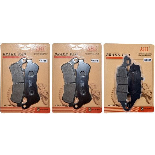 Front & Rear Brake Pads for Suzuki VLR1800 Boulevard C109RT C109R 2008-2010