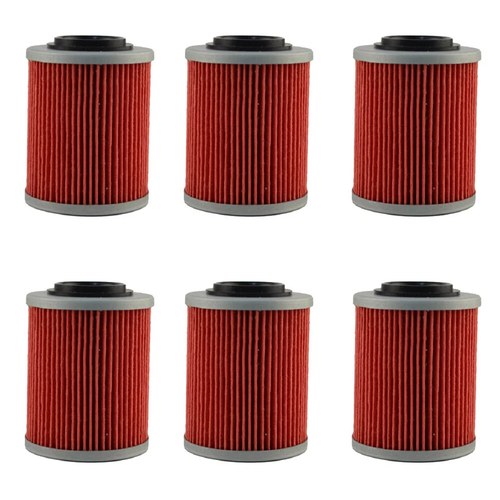 6X Oil Filters For Aprilia Rsv 1000 R ETV1000 Caponord SL1000 Rsv Mille R Tuono