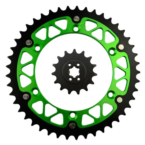 15/45 Tooth Front Rear Sprockets for Kawasaki KX125 1985-1993 KDX200 1983