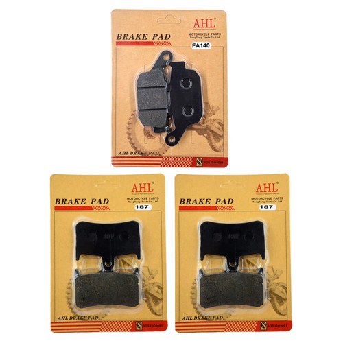 3 Pairs Front & Rear Brake Pads Kit for Honda NSR250R MC18 MC21 1988-1992