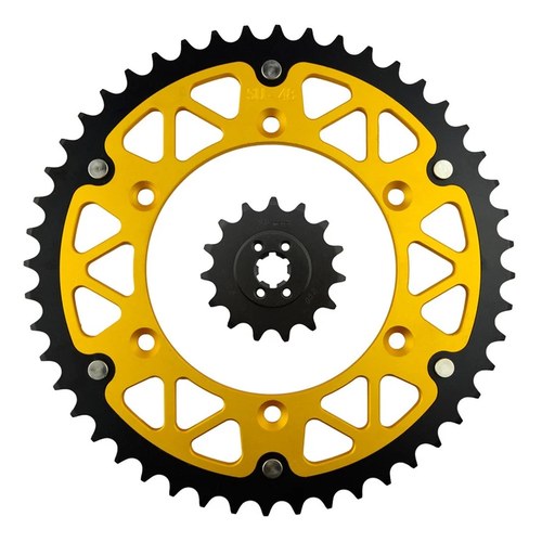 Front & Rear Sprockets 15/48 Tooth 520 Chain for Suzuki TS200R 1989-1994