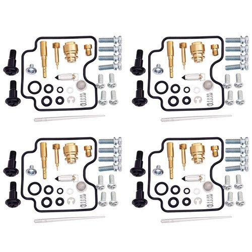 4 Sets for Yamaha V-Star 1100 XVS1100 1999-2009 Carburetor Repair Rebuild Kit
