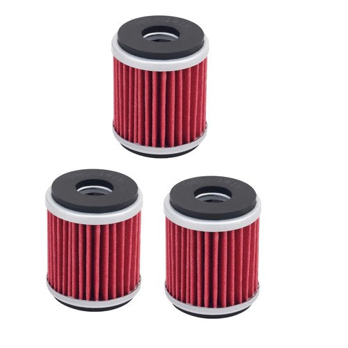 3 Packs Oil Filter for Yamaha YZ250F YZ250FX YZ450F YZ450FX WR250F WR250R WR450F