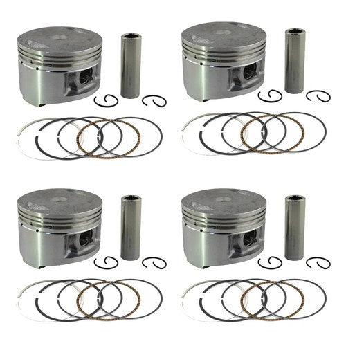4X Forged Piston & Rings Kit for Kawasaki ZX600 Ninja ZX6 ZZR600 90-06 Std 65mm