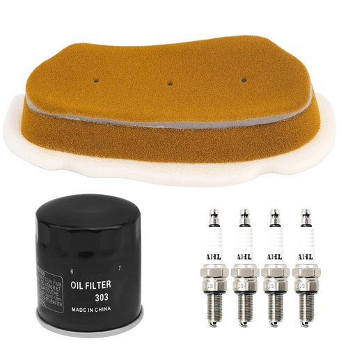 Tune Up Kit For Yamaha YZF-R6 2003-2005 Oil & Air Filter & 4pcs Spark Plug