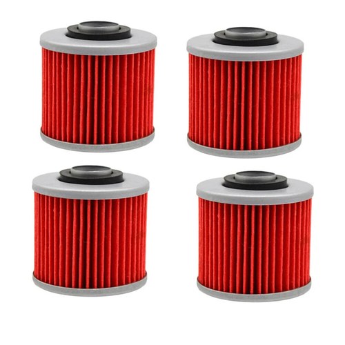 4X Oil Filters For Yamaha YFM700R Raptor 700 XV250 V-STAR XVS650 XVS1100 TDM850