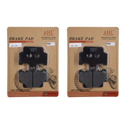 2Pairs Front Brake Pads for Yamaha RZ350 84-85 XJ650 Seca 82-83 XJ750 Maxim 1982