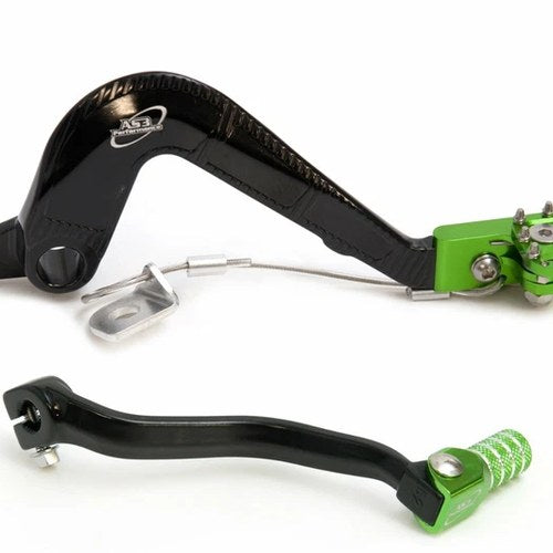 AS3 Gear Lever Rear Brake Pedal for Kawasaki KX 85 KX 100 KX 112 2001-2025