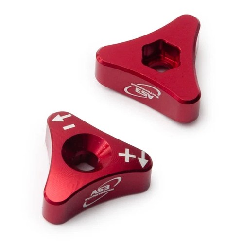 AS3 Fork Adjusters Red to fit KTM Husqvarna & Sherco