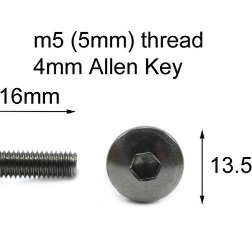 10x Yamaha R1 R6 Stainless Fairing Bolts m5 x 16mm Pan Mushroom Button Head Bolt