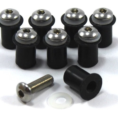 8x Stainless Steel Wind Shield Screen Bolts Kit Triumph Daytona BMW S1000RR