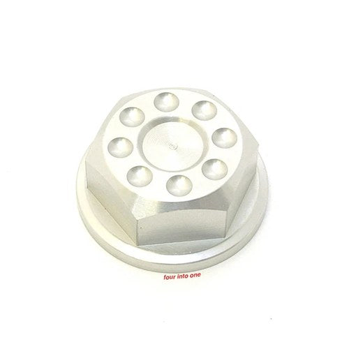 Joker Machine Aluminum Steering Stem Nut - Clear - 12-210 - Honda CB160 175 200