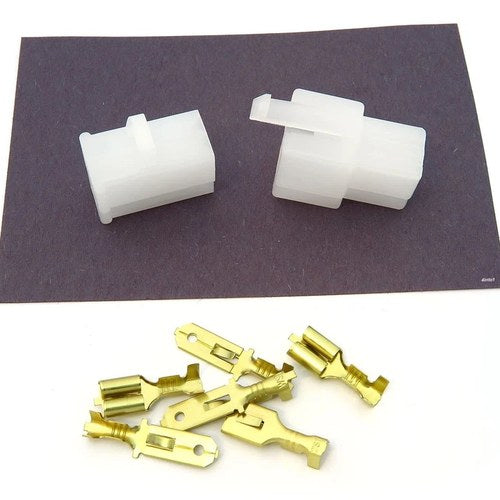 Locking Connector Kit - 6.3mm - .250" Series - 3 Pin - Motorcycle Wiring Repair