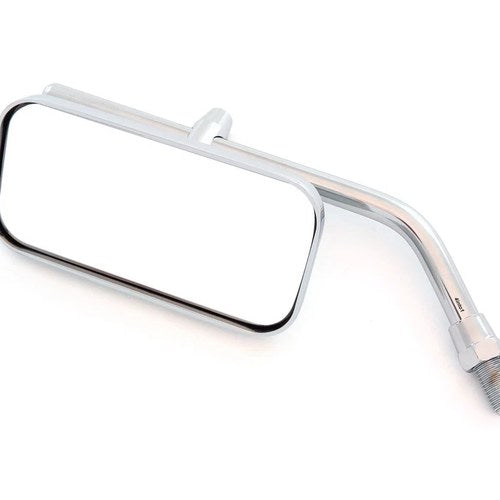 Universal Heavy Duty Classic Rectangular Chrome Screw In Mirror 10mm Left Right
