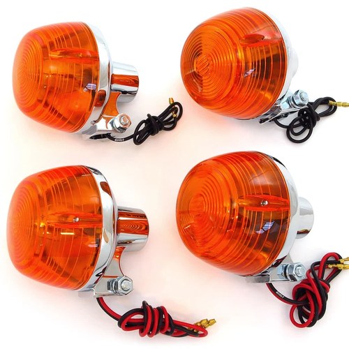 Turn Signals - Front & Rear - Set of 4 - Honda CB175/200/350/450/500/750