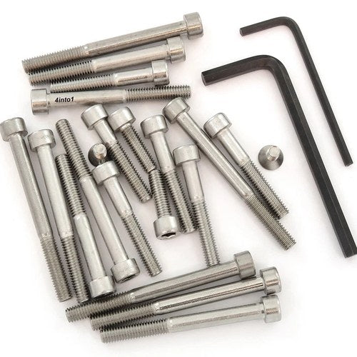 Stainless Steel Allen Bolt Set - Honda S65 Sport - 1965-1969 - 21 Bolts