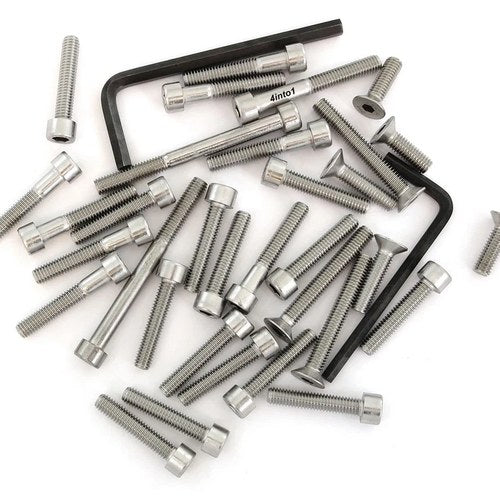 Stainless Steel Allen Bolt Set - Honda CB500T Twin - 1975-1976 - 33 Bolts