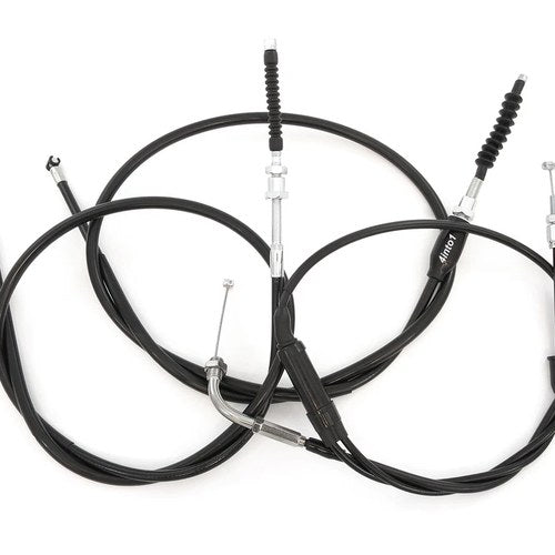 Short Control Cable Set - Honda CB450 CB450K CL450 Throttle Clutch Drum Brakes
