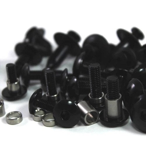 Honda CBR600RR 2007 2008 Black Aluminium Fairing & Screen Bolt Fixings Kit Bolts