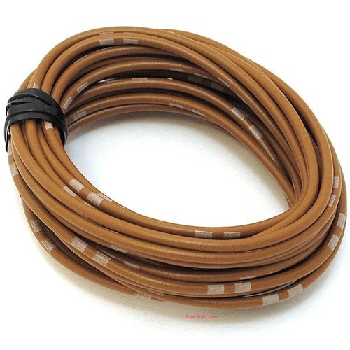 OEM Colored Electrical Wire 18 Gauge - 13' Roll - Brown
