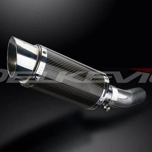 Delkevic 8" Carbon Slip On Muffler - Kawasaki ZX-10R Ninja 2008-2010 Exhaust