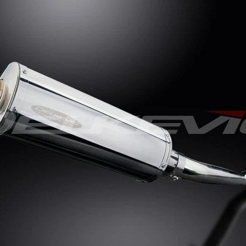 Delkevic 14” Stainless Oval Muffler - Suzuki GSF1200 Bandit 1995-2005 Exhaust