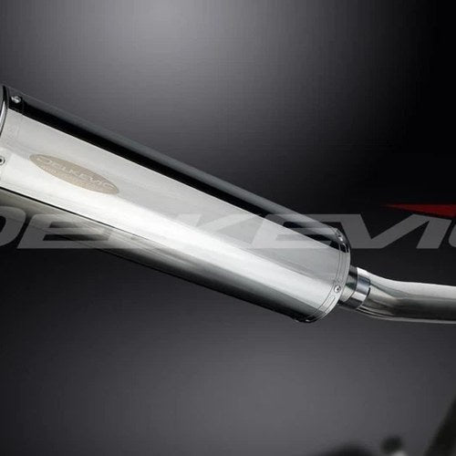 Delkevic 18" Stainless Oval Muffler - Suzuki GS500 E/F 1989-2002 Exhaust