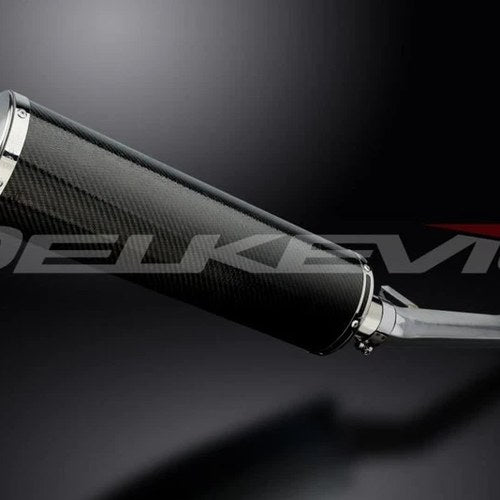 Delkevic 18" Carbon Oval Muffler - Suzuki GSX600F Katana 600 1997-2006 Exhaust