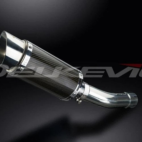 Delkevic 8" Carbon Slip On Muffler - Suzuki GSF1250 Bandit 07-09, 2016 Exhaust