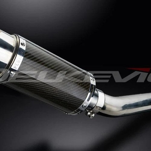 Delkevic 8" Carbon Round Muffler - Yamaha YZF600R Thundercat 1995-2007 Exhaust