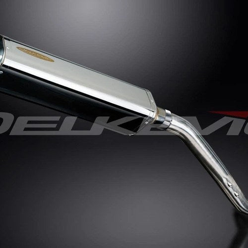 Delkevic 17" Stainless Steel Tri-Oval Muffler Triumph Tiger 1050 - 06-12 Exhaust