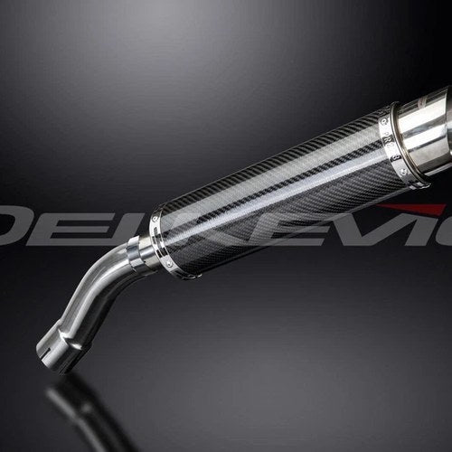 Delkevic 14" DL10 Carbon Fiber Round Muffler- BMW F800GT - 2013-2017 Exhaust
